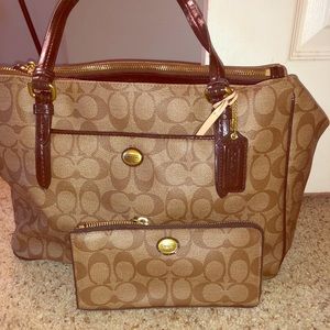 Coach bag and wallet